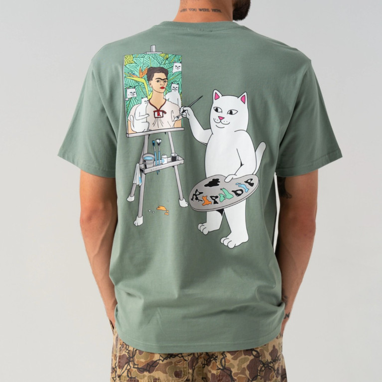Футболка Ripndip ART CLUB TEE DUSTY SAGE