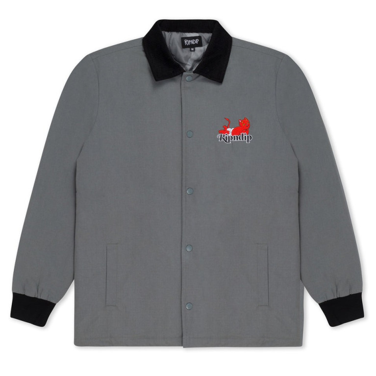 Куртка Ripndip Devil Baby Button Down Jacket Charcoal