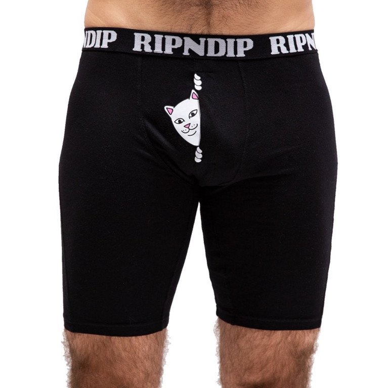 Трусы Ripndip Peek A Nermal Boxers Black 