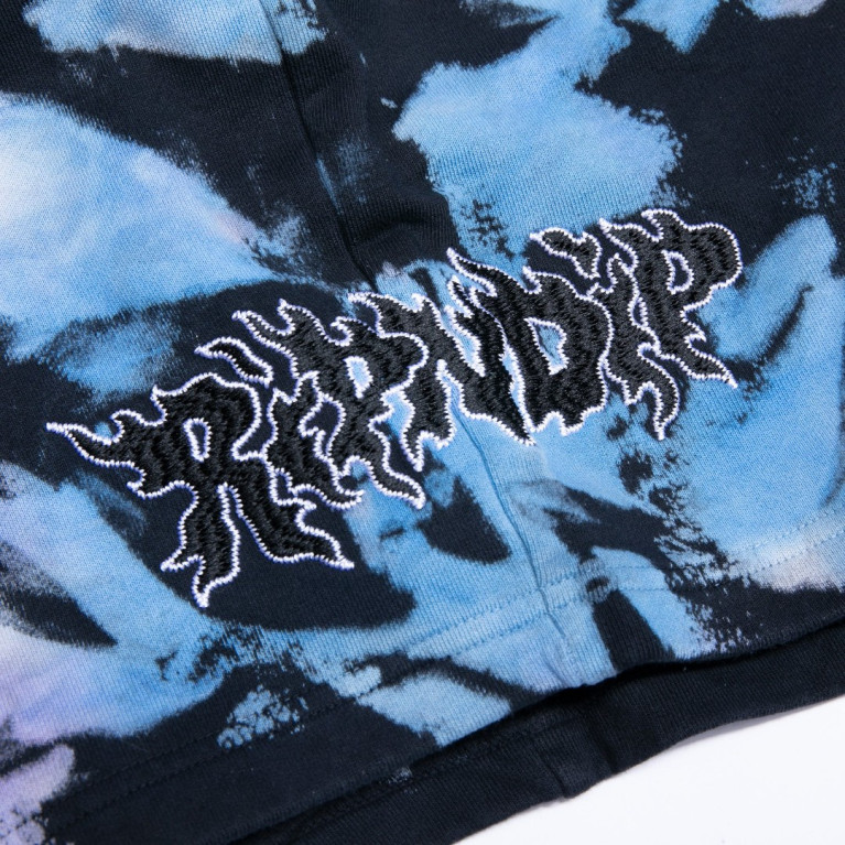 Шорты Ripndip Blaze Sweatshorts Black/Peach/Purple Tie Dye