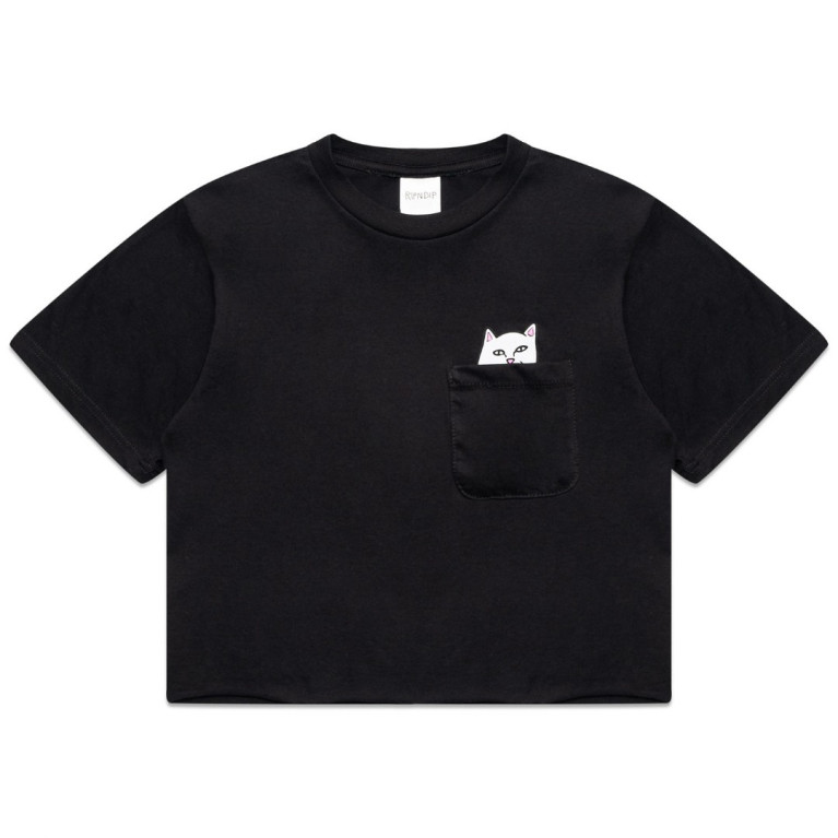 Футболка Ripndip Lord Nermal Cropped Pocket Tee Black