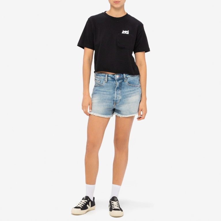 Футболка Ripndip Lord Nermal Cropped Pocket Tee Black
