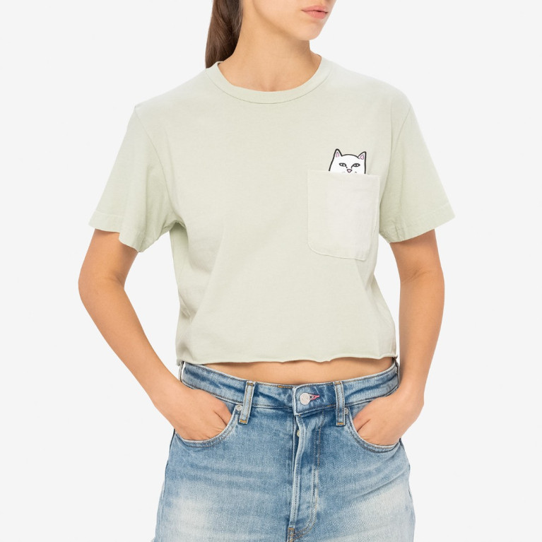 Футболка Ripndip Lord Nermal Peace Cropped Pocket Tee Sage