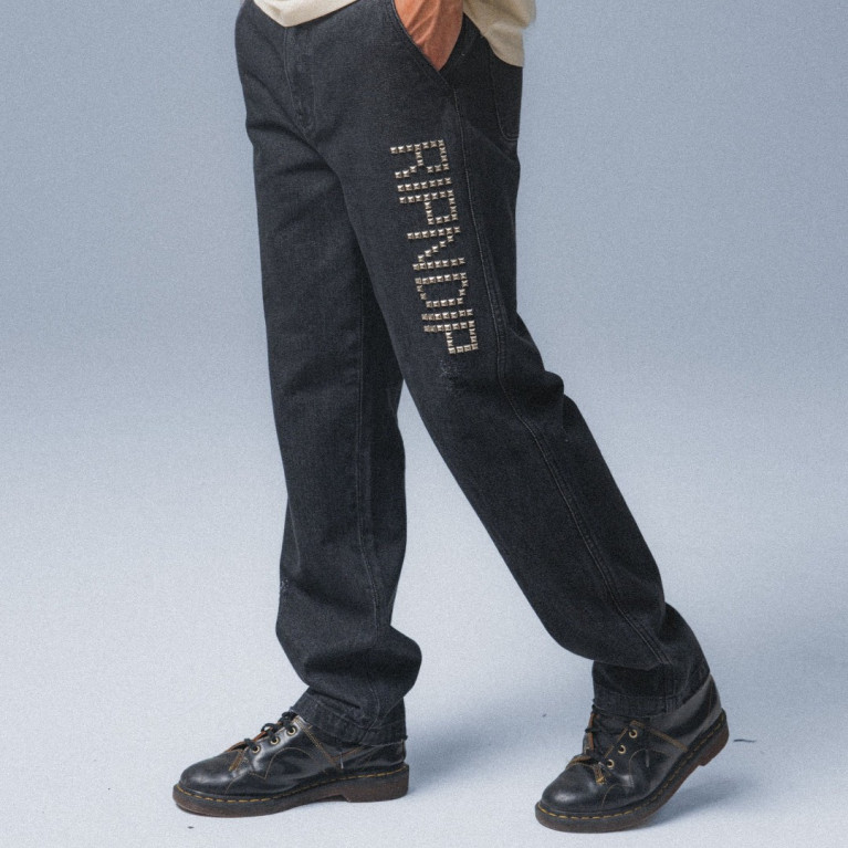 Штаны Ripndip Rockstar Distressed Denim Pants Black