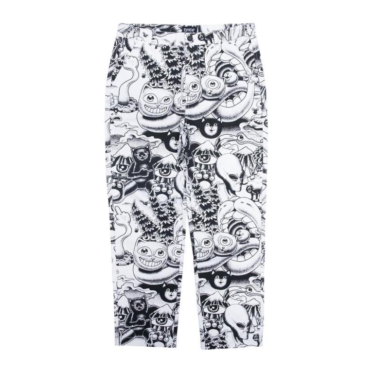 Штаны Ripndip Dark Twisted Fantasy Twill Pants Black/White