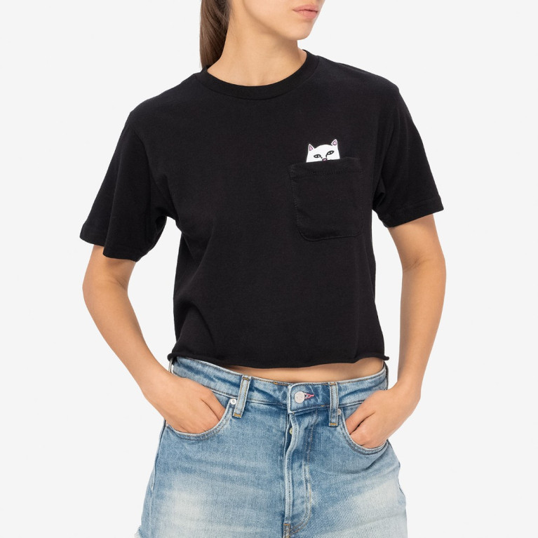 Футболка Ripndip Lord Nermal Cropped Pocket Tee Black