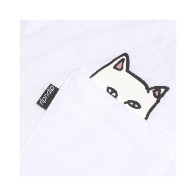 Футболка Ripndip Lord Nermal Pocket Tee White