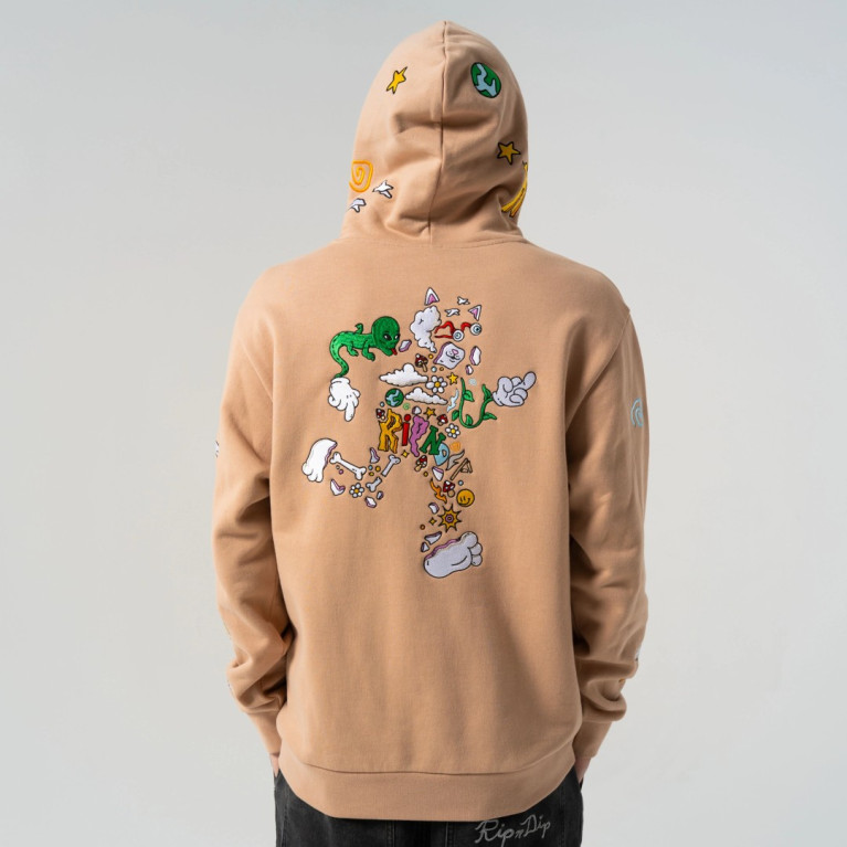 Толстовка Ripndip BROKEN DOWN HOODIE ALMOND