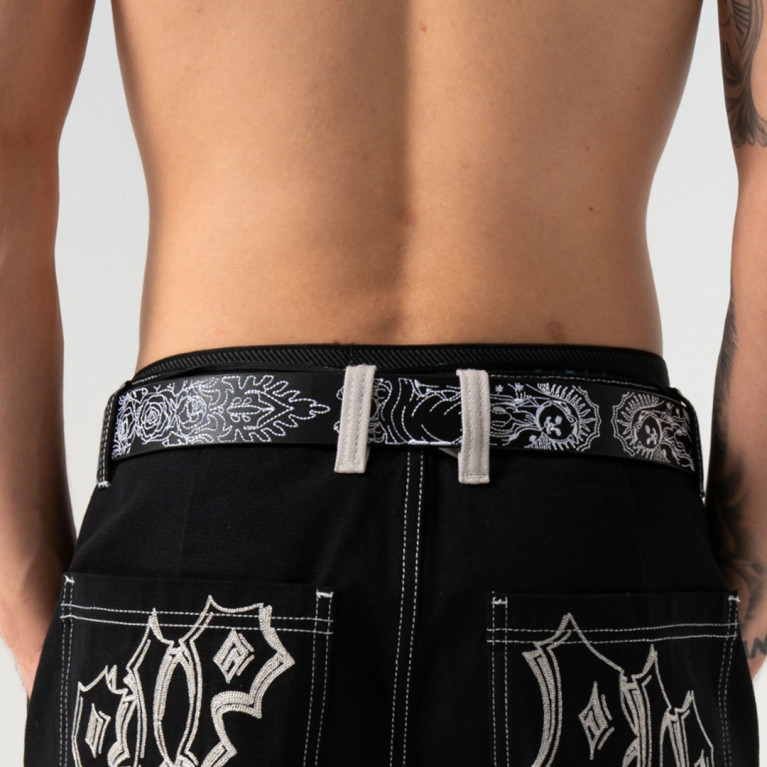 Ремень Ripndip MOTHER NERM LEATHER BELT BLACK
