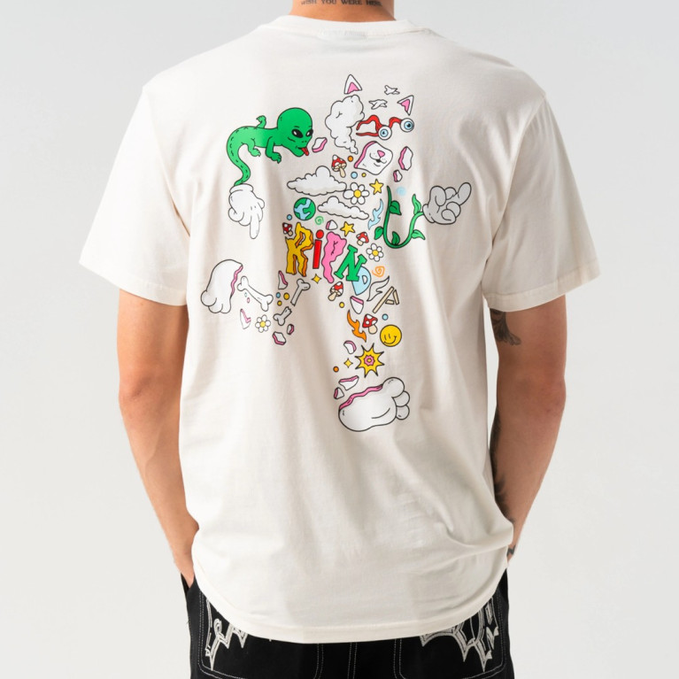 Футболка Ripndip BROKEN DOWN TEE BONE