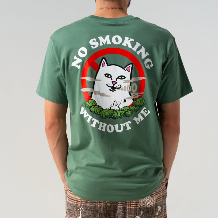 Футболка Ripndip NO SMOKING TEE LIGHT OLIVE