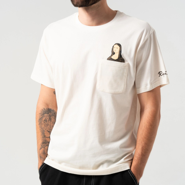 Футболка Ripndip NERMALISA POCKET TEE BONE