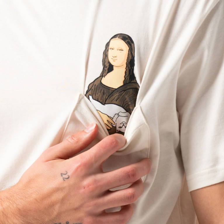 Футболка Ripndip NERMALISA POCKET TEE BONE