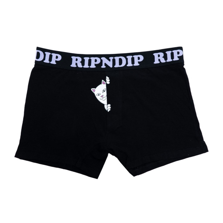 Трусы Ripndip Peek A Nermal Boxers Black 