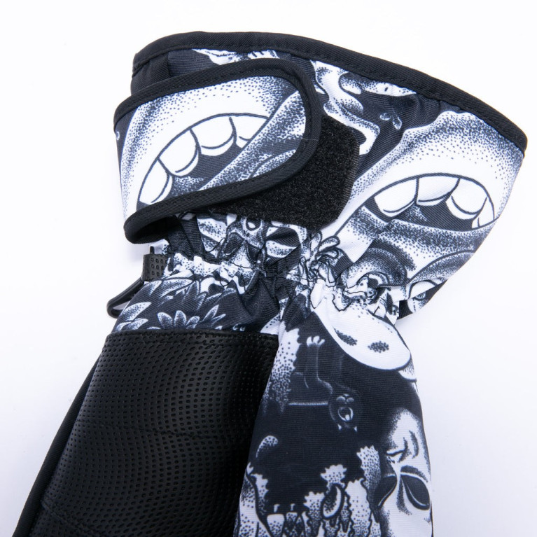 Перчатки Ripndip Dark Twisted Fantasy Snowboarding Gloves (Black/White)  L/XL