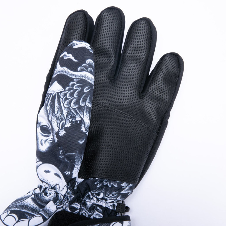 Перчатки Ripndip Dark Twisted Fantasy Snowboarding Gloves (Black/White)  L/XL