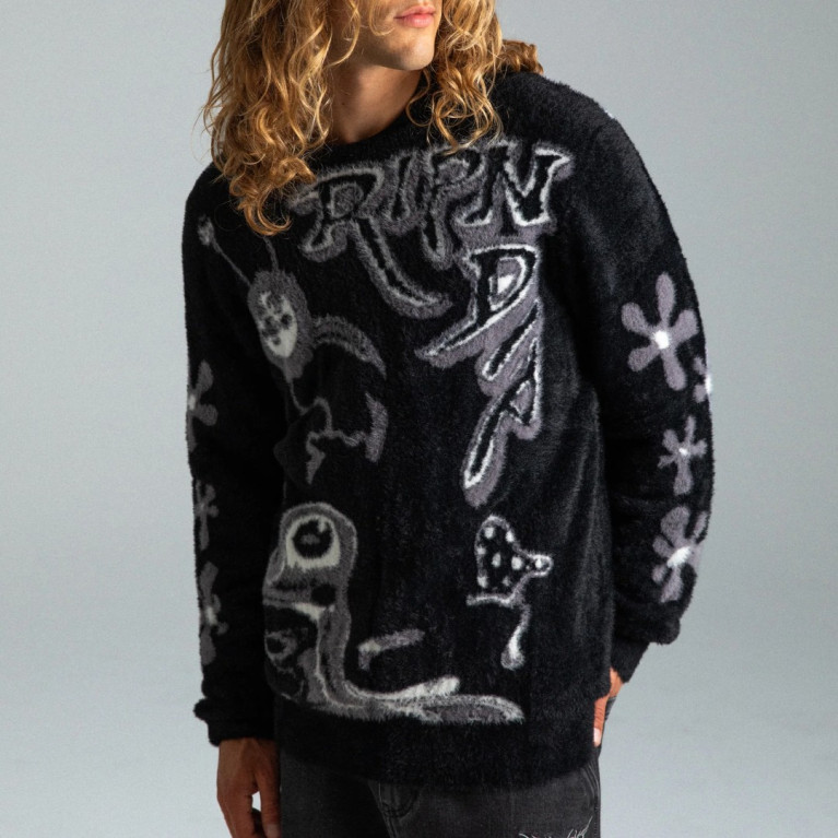 Свитер RIPNDIP SPACE WALK MOHAIR SWEATER (BLACK)
