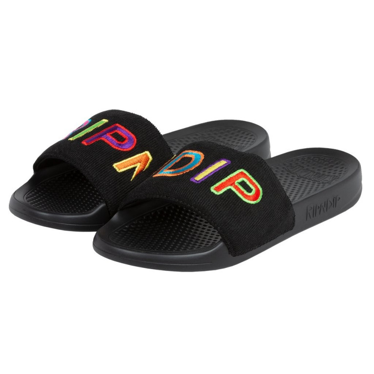 Тапочки Ripndip Prisma Corduroy Slides Black