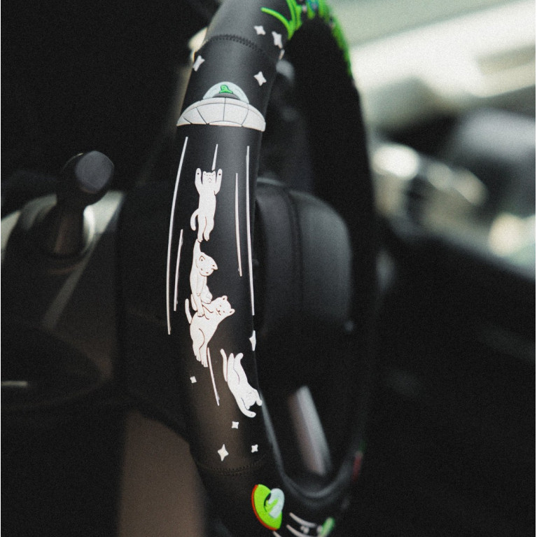 Аксессуар Ripndip We Out Here Steering Wheel Cover Black