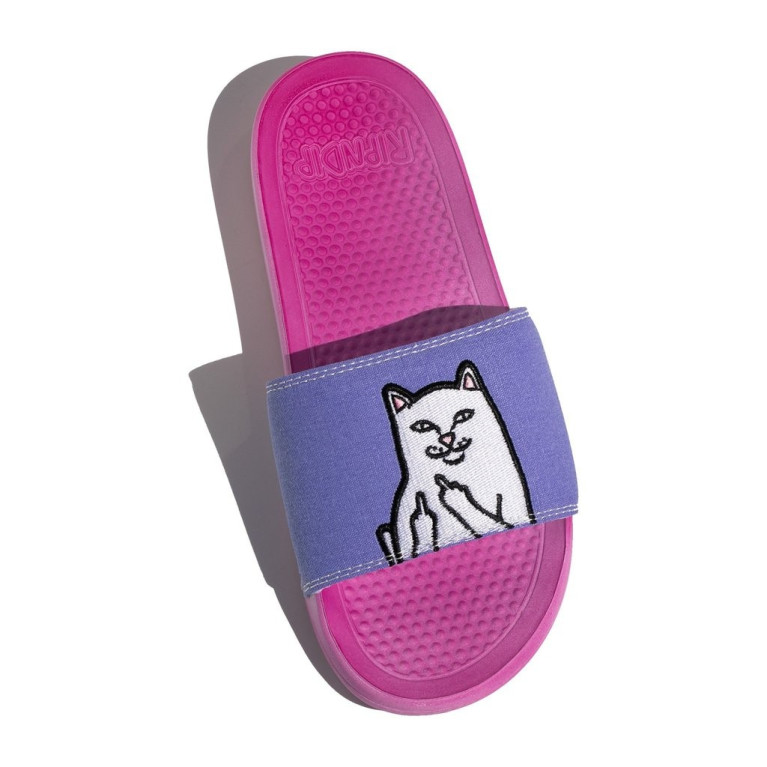 Тапочки Ripndip Lord Nermal Slides UV Activated Blue / Fuschia