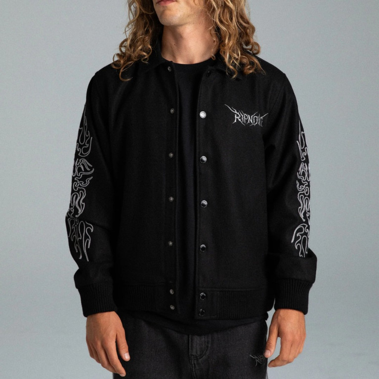 Куртка RIPNDIP VOLT VARSITY JACKET (BLACK)