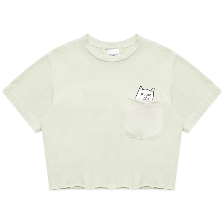 Футболка Ripndip Lord Nermal Peace Cropped Pocket Tee Sage