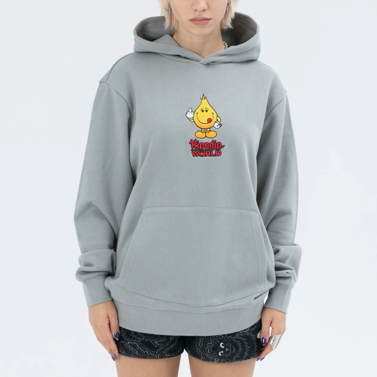 Толстовка Ripndip F-U Flameboy Embroidered Hoodie Grey