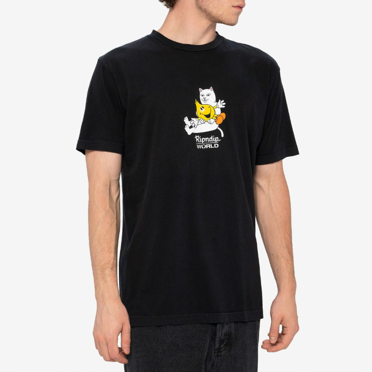 Футболка Ripndip Nerm Heart Flameboy Tee Vintage Black