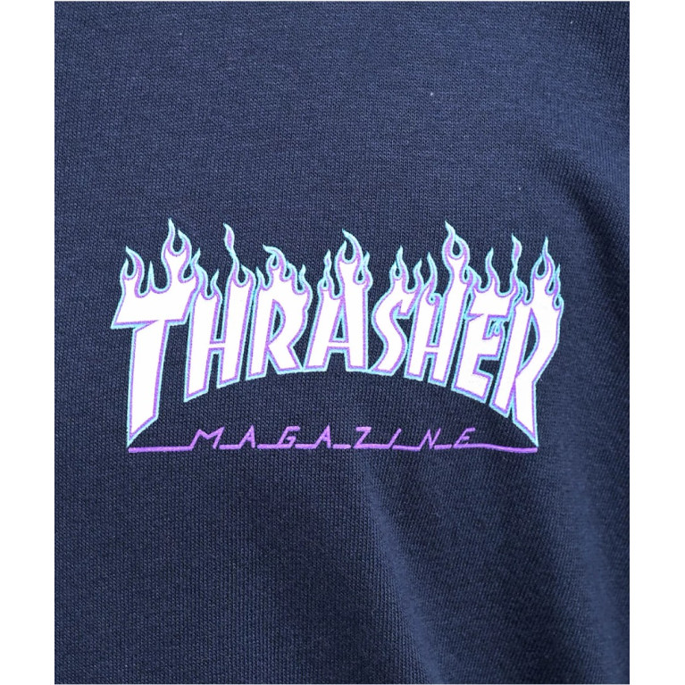 Лонгслив SANTA CRUZ x THRASHER FLAME DOT L/S REGULAR T-SHIRT NAVY