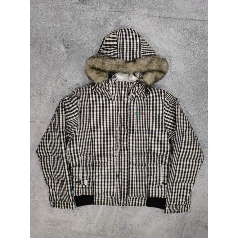 Куртка женская сноубордическая SPECIAL BLEND WMS JKT C1 FLUFF BLACKOUT GINGHAM