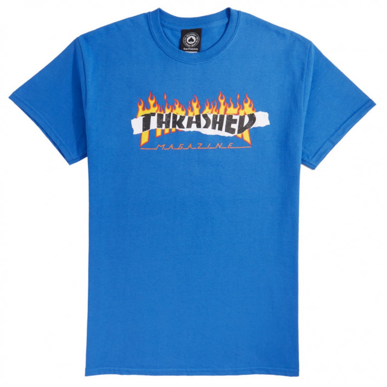 Футболка Thrasher Ripped Royal Blue 