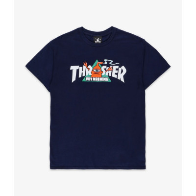 Футболка THRASHER THR X TOY MACHINE VORTEX NAVY