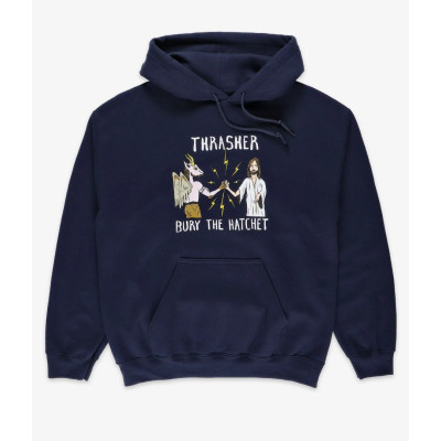 Толстовка THRASHER THR X TOY MACHINE B.T.H. NAVY