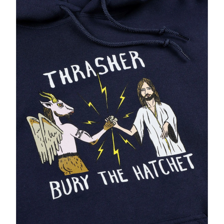 Толстовка THRASHER THR X TOY MACHINE B.T.H. NAVY