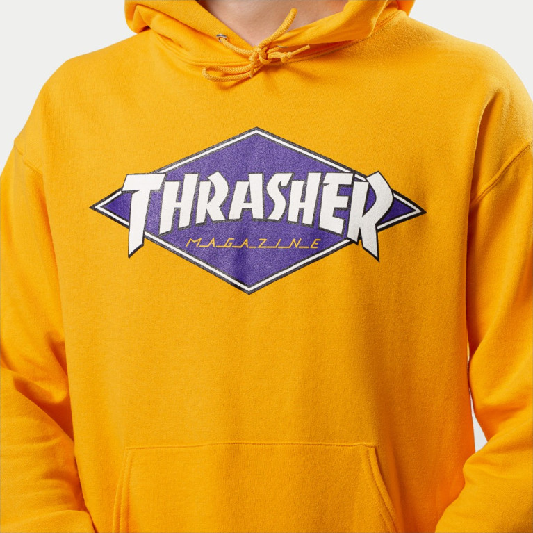 Толстовка Thrasher Diamond Logo Hoodie Gold