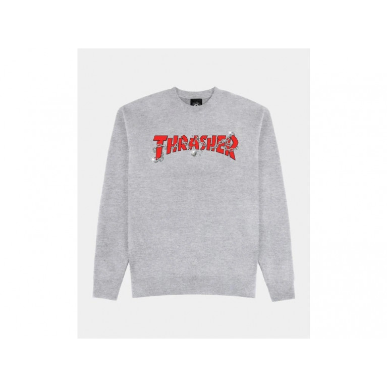 Кофта THRASHER CHAINS BY DANIEL SHEPARD SPORT GREY