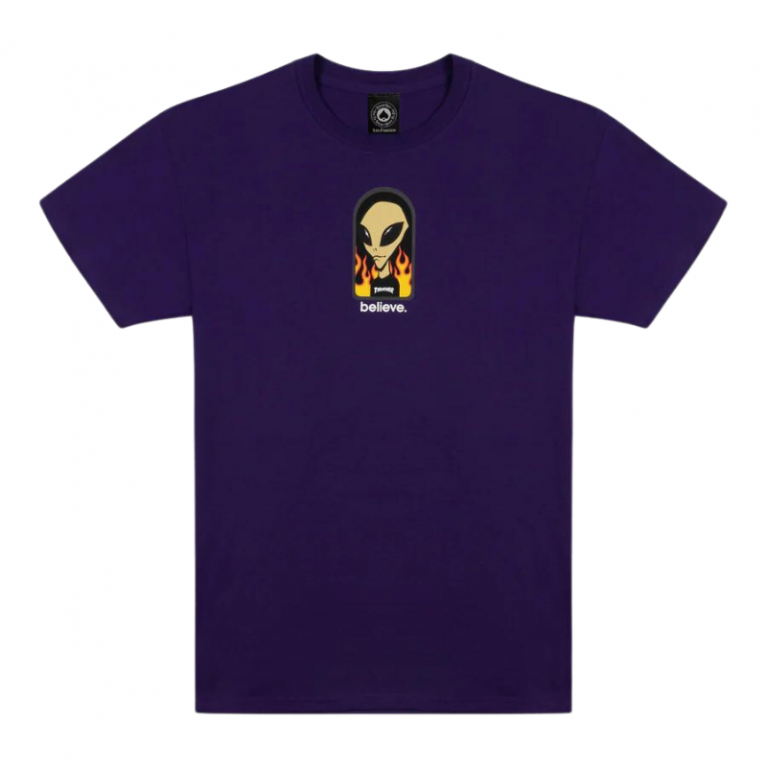 Футболка Thrasher X AWS - Believe Purple