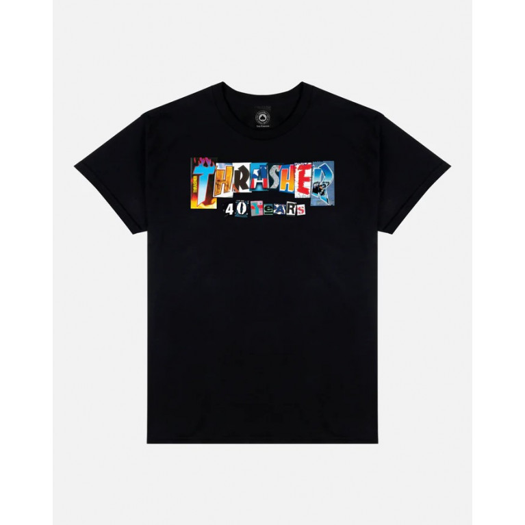 Футболка Thrasher 40 Years Anniversary Black