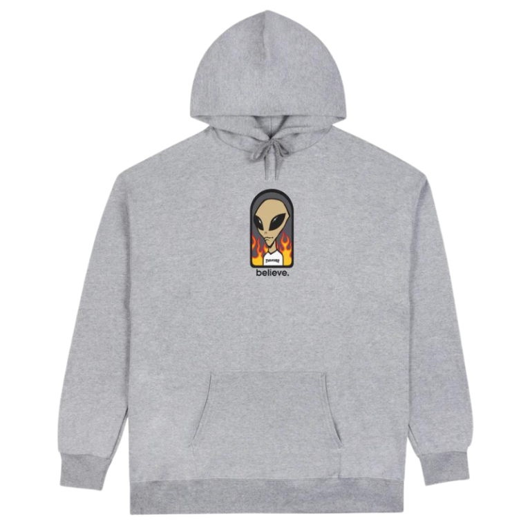 Толстовка Thrasher X AWS - Believe Grey