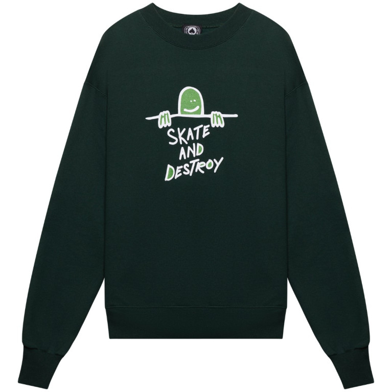 Кофта Thrasher Gonz SAD Logo Crewneck Forest Green