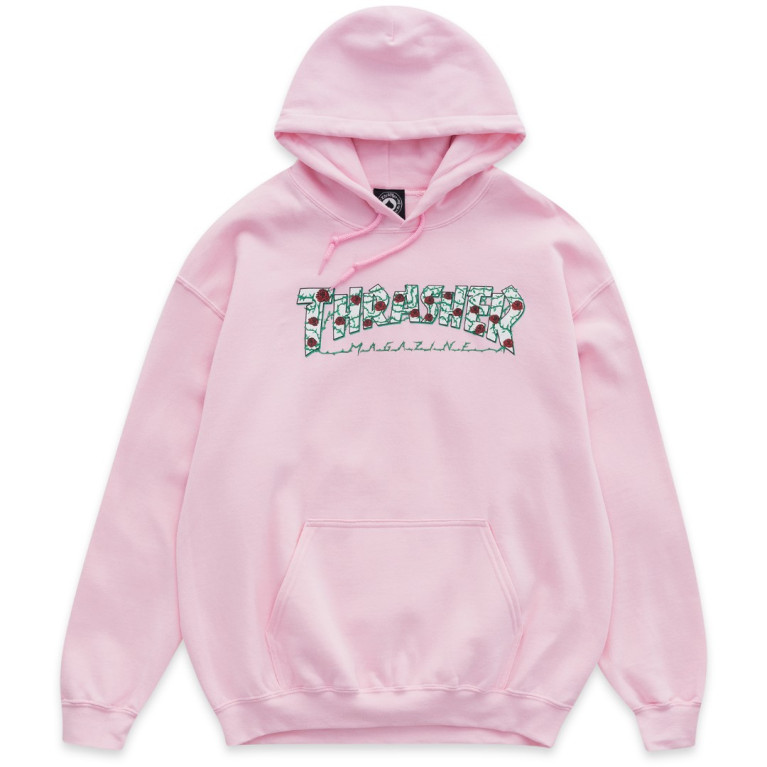 Толстовка Thrasher Roses Hoodie Lt. Pink