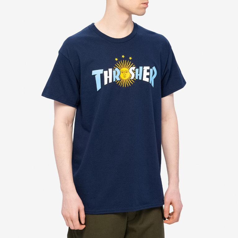 Футболка Thrasher Argentina Estrella T-Shirt NAVY