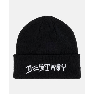Шапка Thrasher Destroy Embroidered Beanie Black