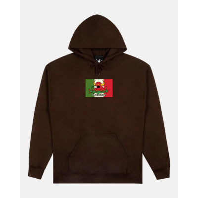 Толстовка THRASHER THR X TOY MACHINE HECHO DARK CHOCOLATE