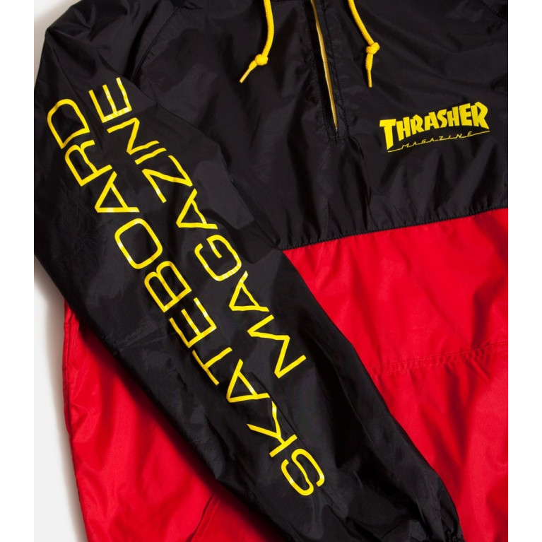 Анорак Thrasher Mag Logo Anorak Black/Red