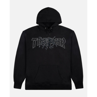 Толстовка Thrasher MEDUSA HOODIE BLACK