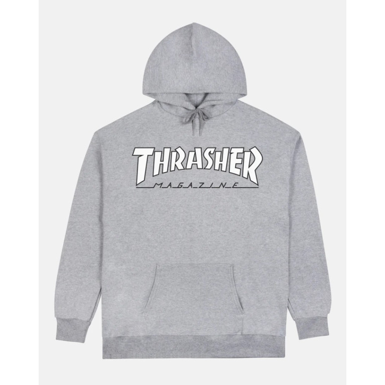 Толстовка Thrasher Outlined Hoodie Light Steel
