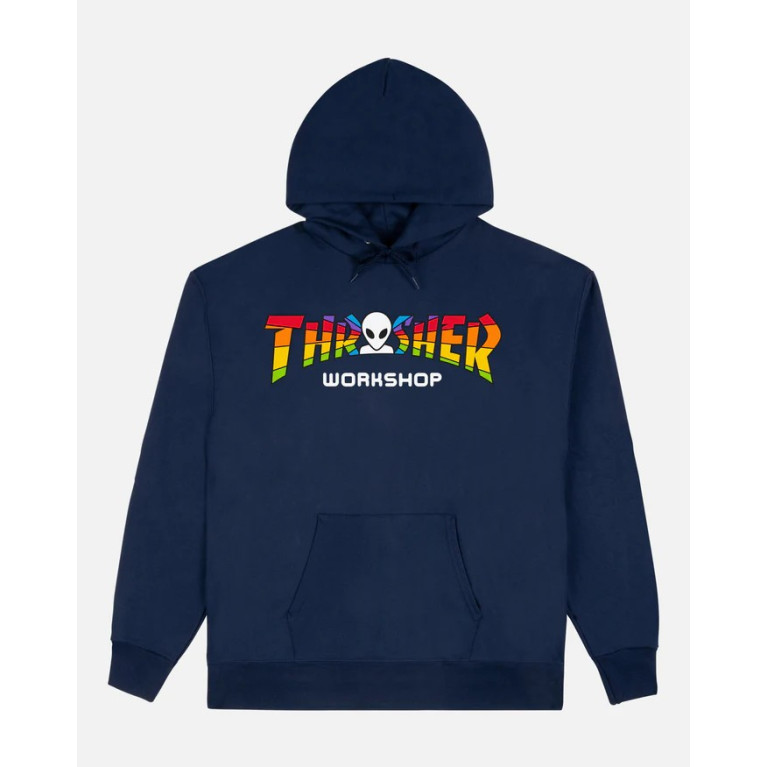 Толстовка Thrasher X AWS - Spectrum Navy