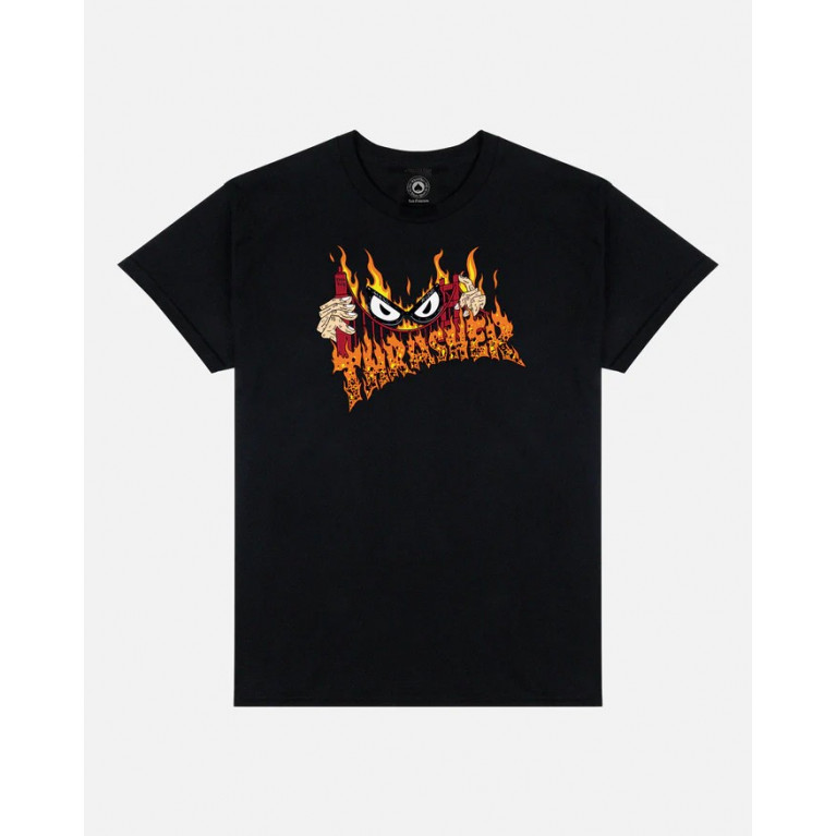 Футболка Thrasher SUCKA FREE BY NECKFACE T-SHIRT BLACK