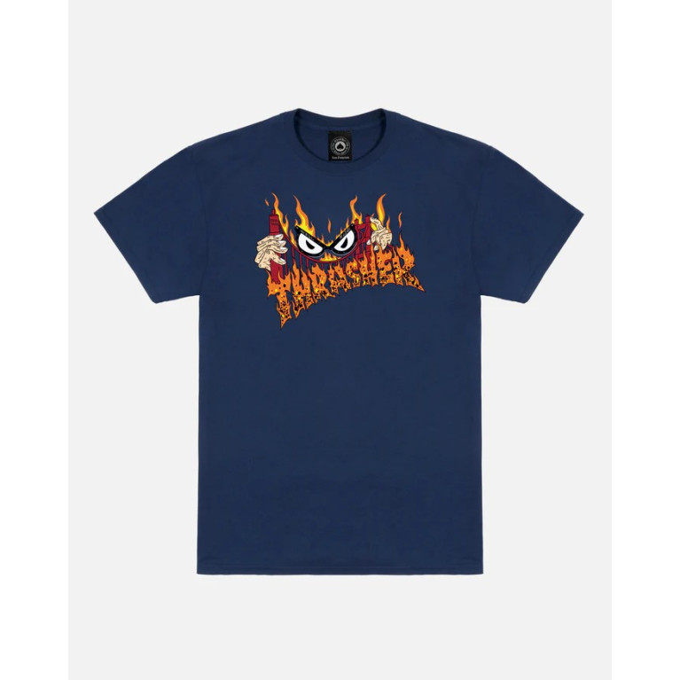 Футболка Thrasher SUCKA FREE BY NECKFACE T-SHIRT NAVY